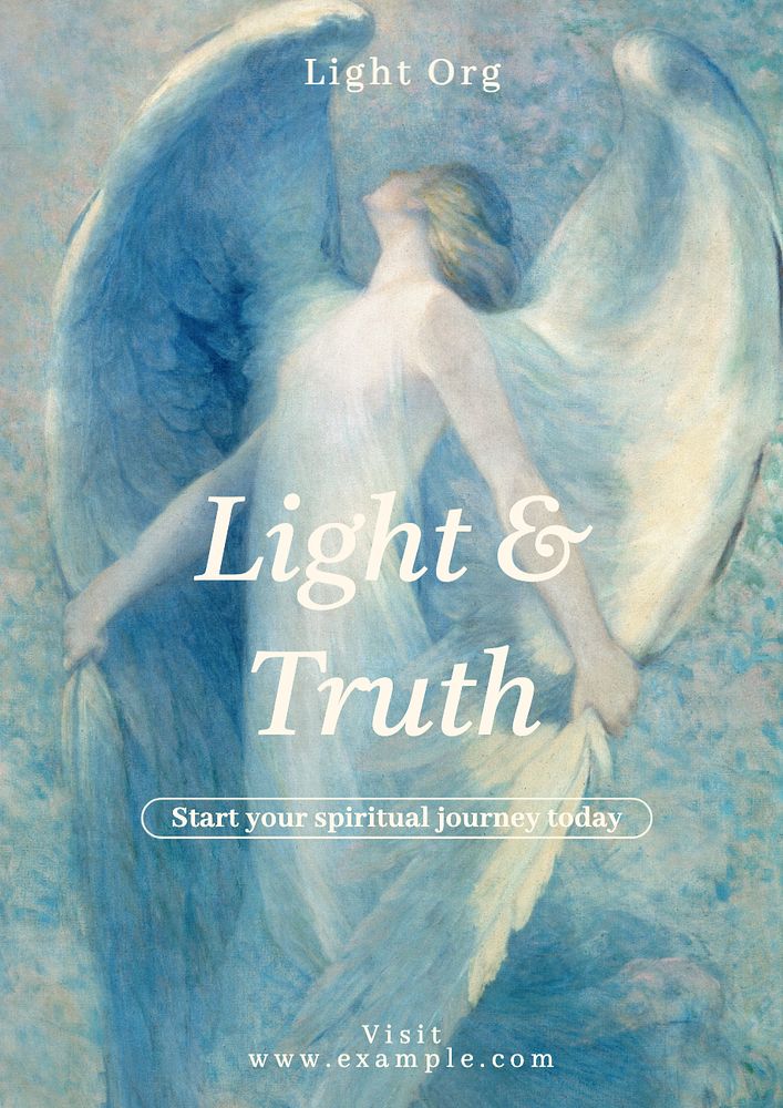 Light & truth poster template