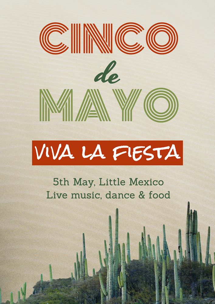 Cinco de Mayo poster template