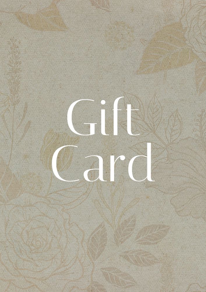 Gift card poster template