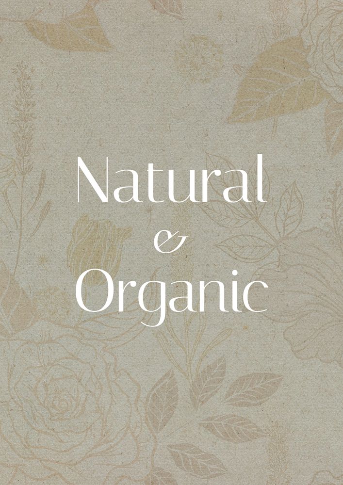 Natural & organic poster template