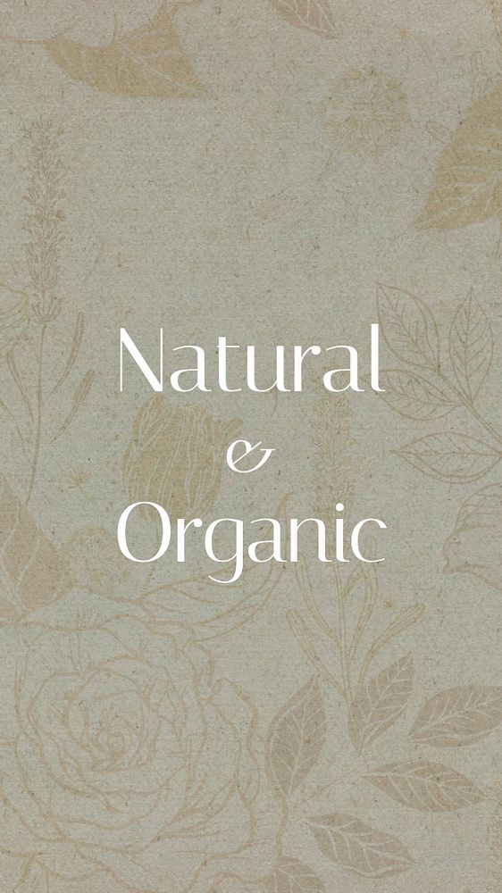 Natural & organic Pinterest pin template