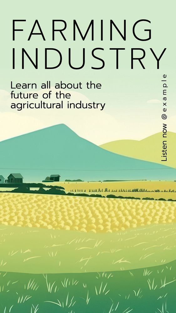 Farming industry Facebook story template