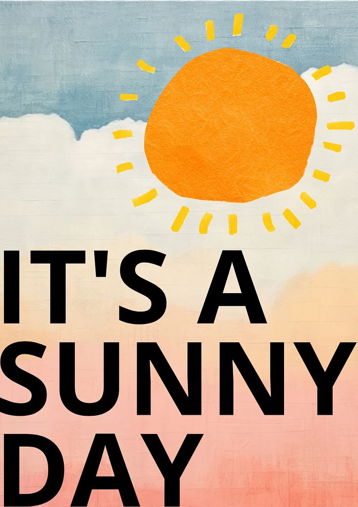 Sunny day poster template