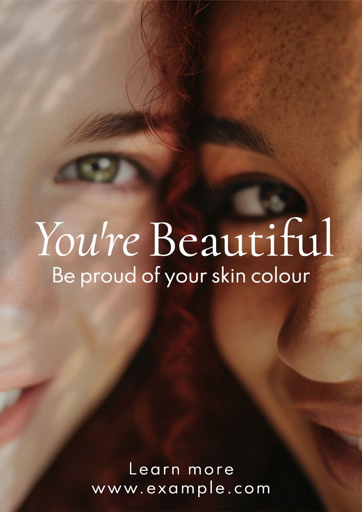 Black is beautiful poster template