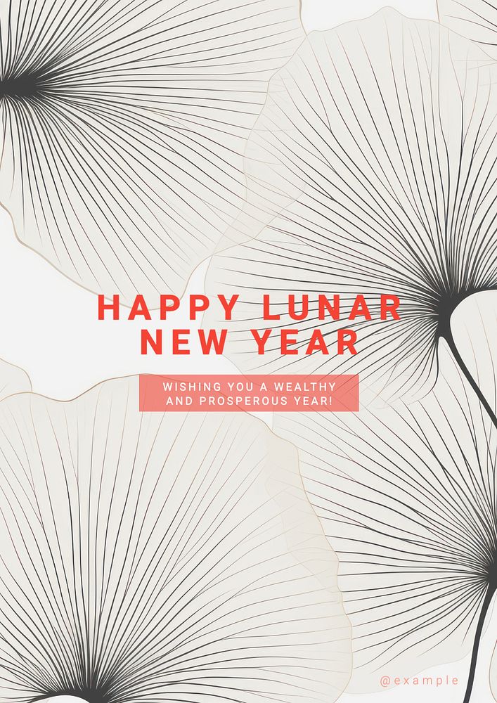 Lunar New Year poster template