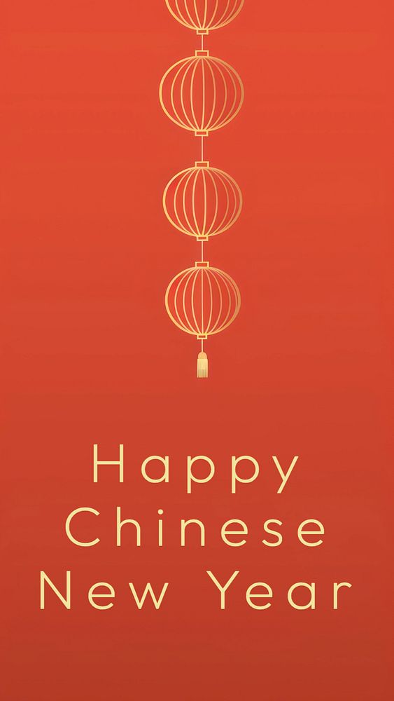 Happy Chinese new year Instagram post template