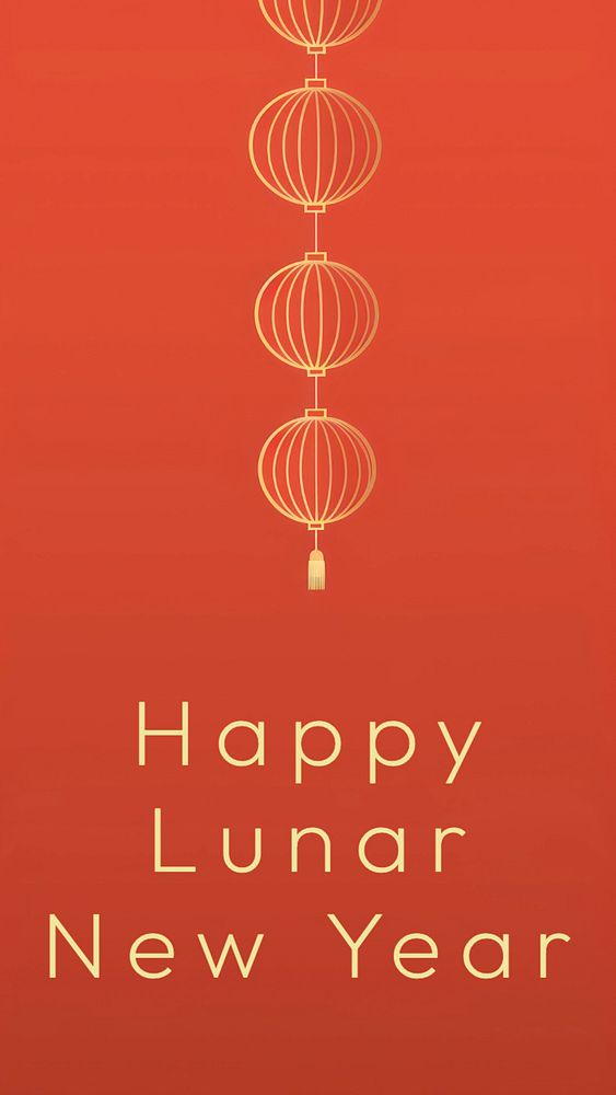 Happy Lunar New Year Instagram post template