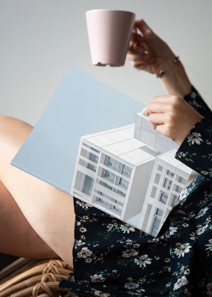 Magazine cover mockup, realistic book