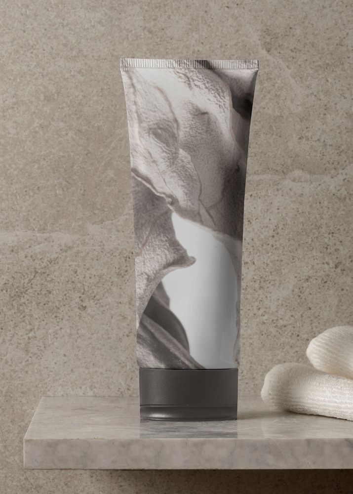 Cleanser tube mockup, beauty product