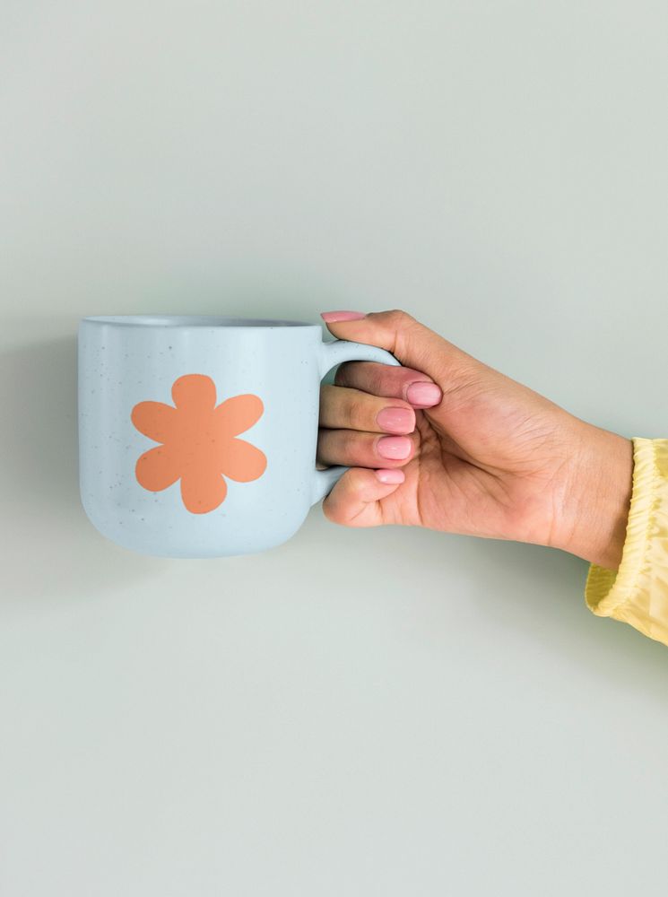 Cute coffee mug mockup, editable design