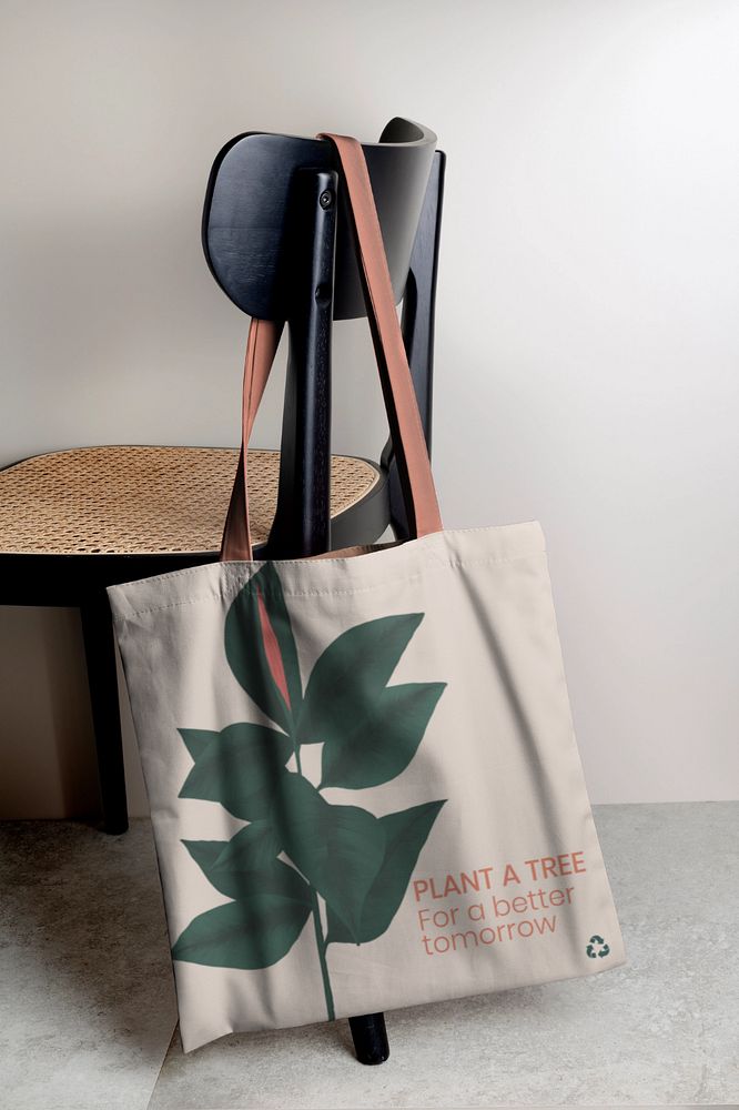 Tote bag mockup, editable design