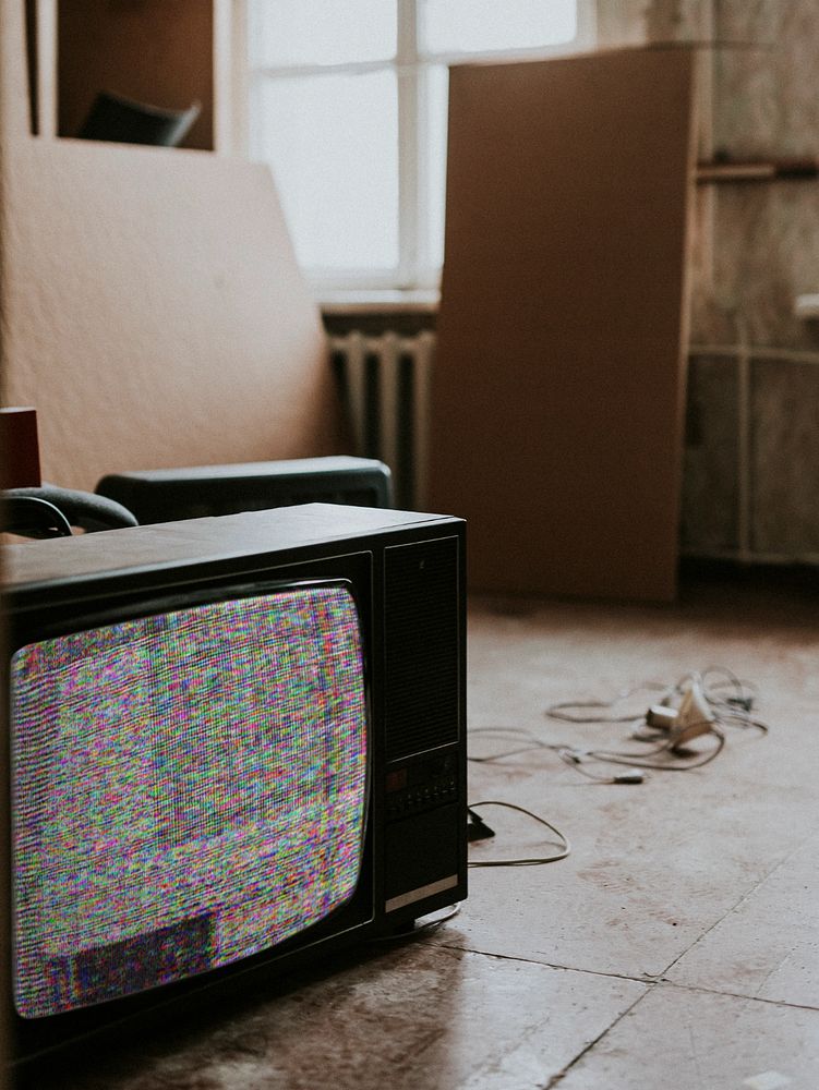 TV screen mockup, editable design