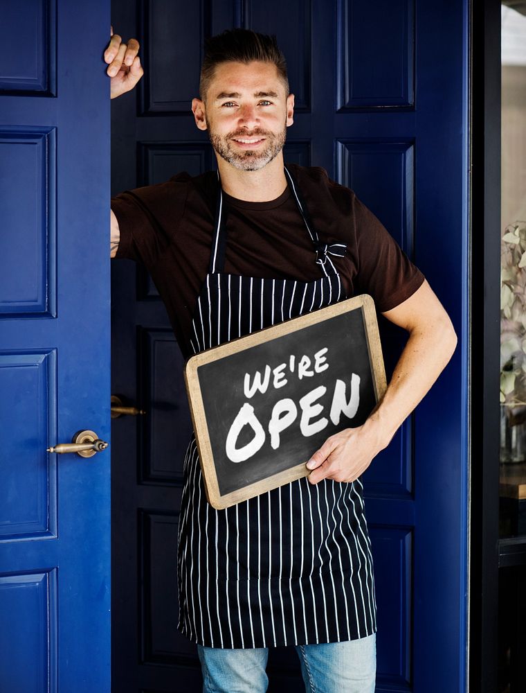 Editable shop chalkboard sign mockup design