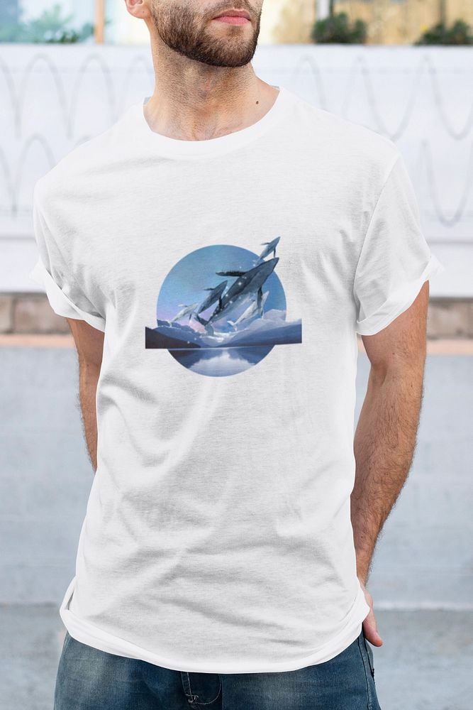 Editable men's t-shirt mockup