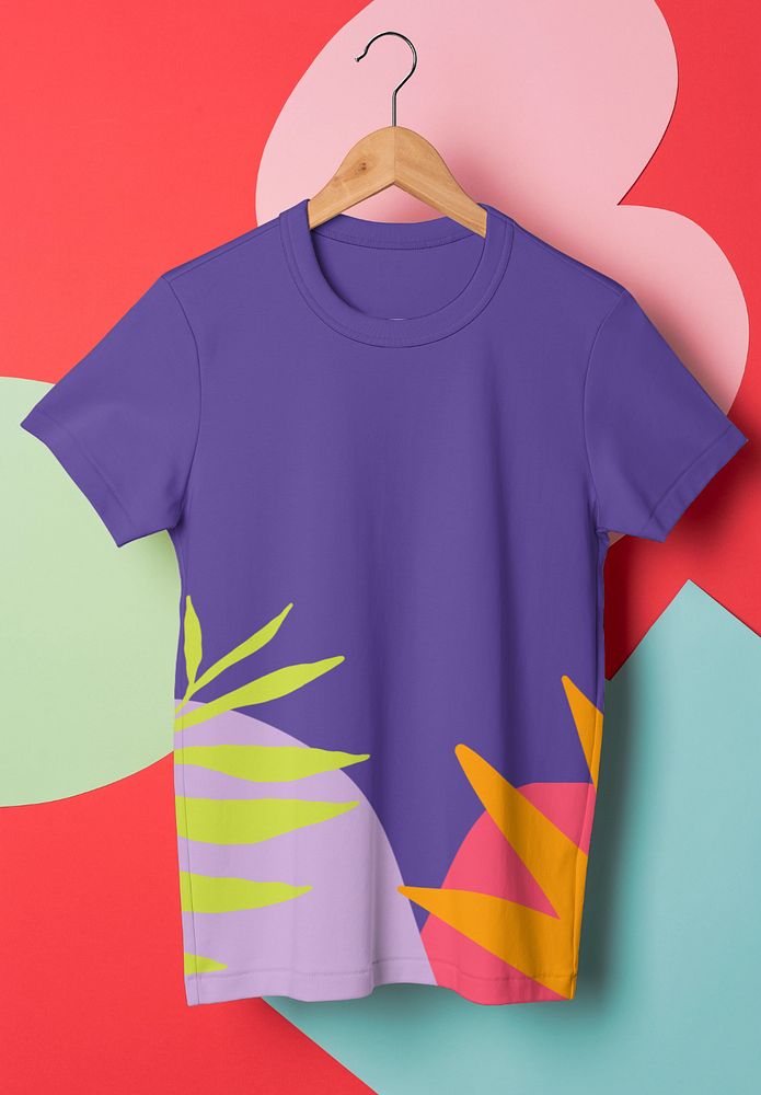 Hanging tee mockup, editable fashion