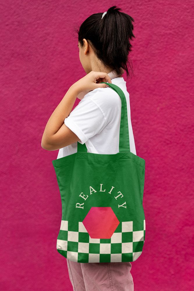 Tote bag mockup, editable fashion design 