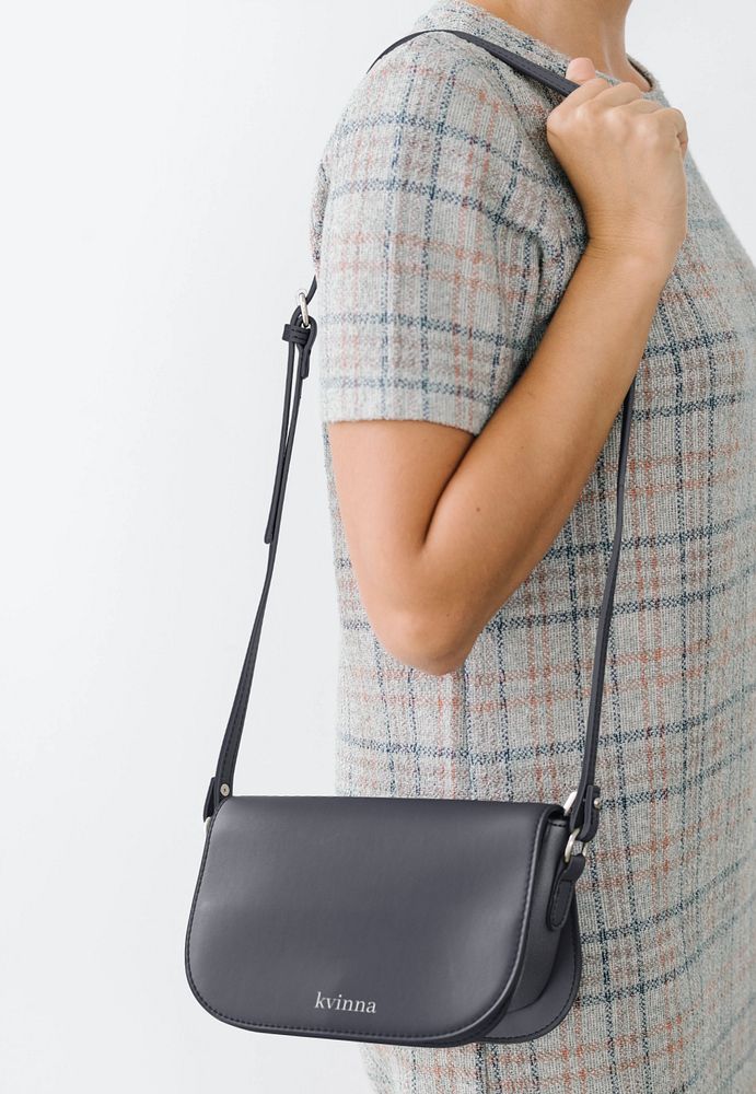 Women's crossbody bag mockup, editable design