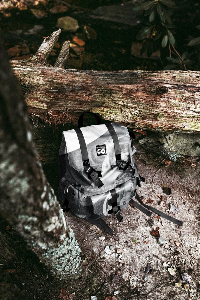 Travel backpack  editable mockup