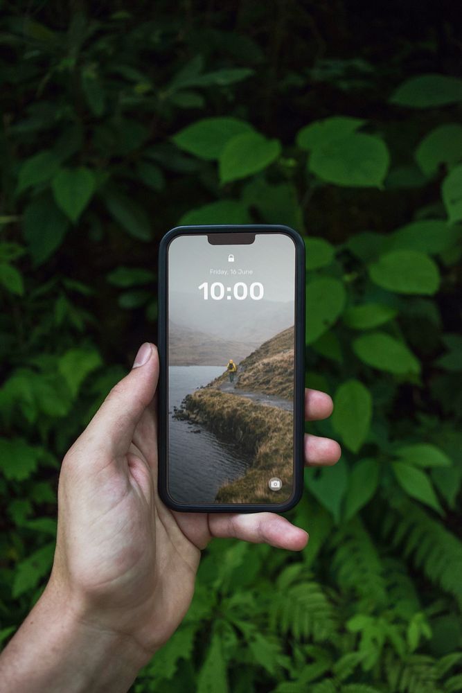 Smartphone screen  editable mockup