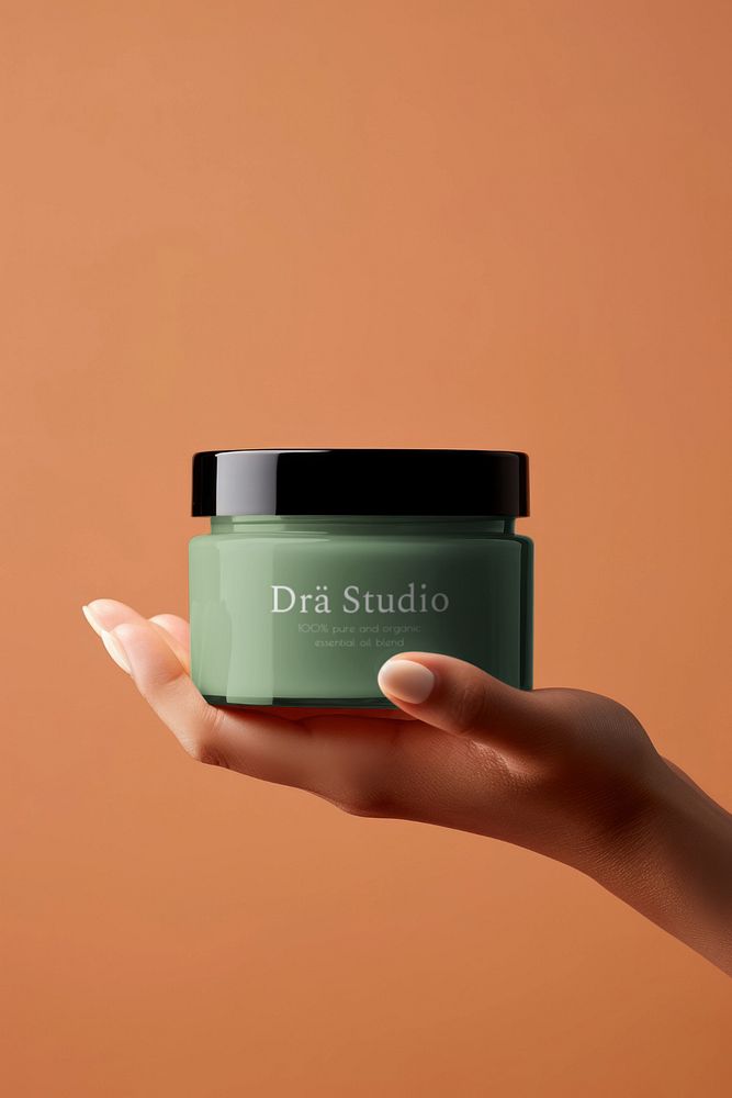 Cosmetics jar  editable mockup, product packaging 