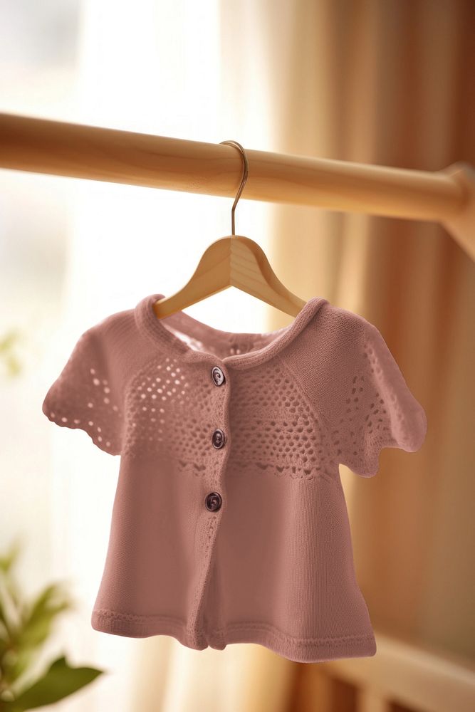 Kids knitted shirt editable mockup, apparel