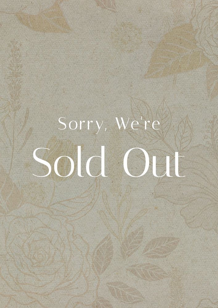 Sold out poster template