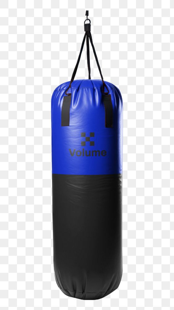 Punching bag png mockup, editable design