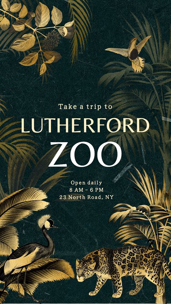 Zoo Facebook story template