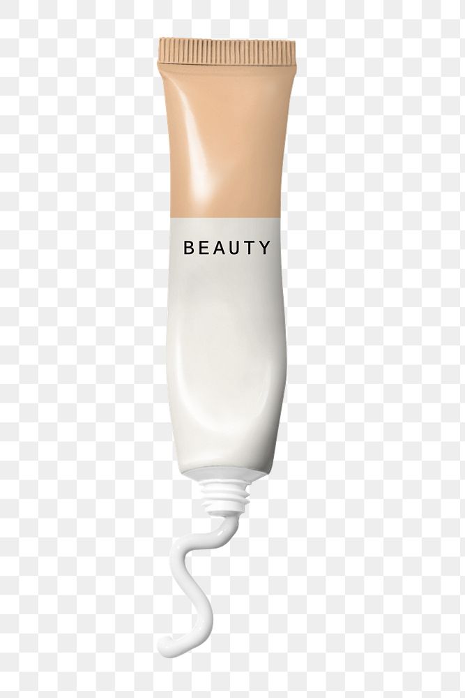 Beauty skincare tube mockup element, customizable design