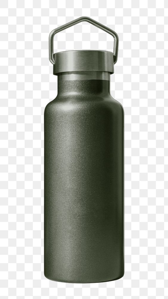 Thermal bottle mockup element png, editable eco-friendly product design