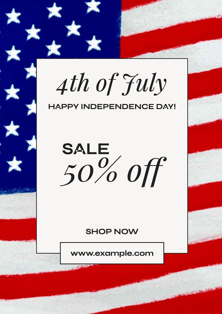 4th July sale poster template Premium Editable Template rawpixel