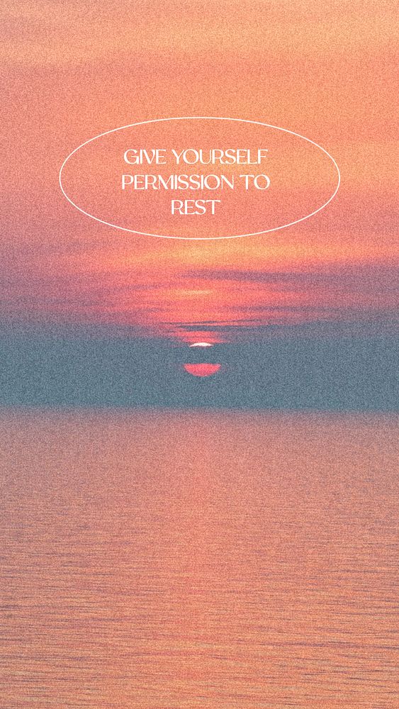 Permission rest quote mobile phone | Premium Editable Template - rawpixel