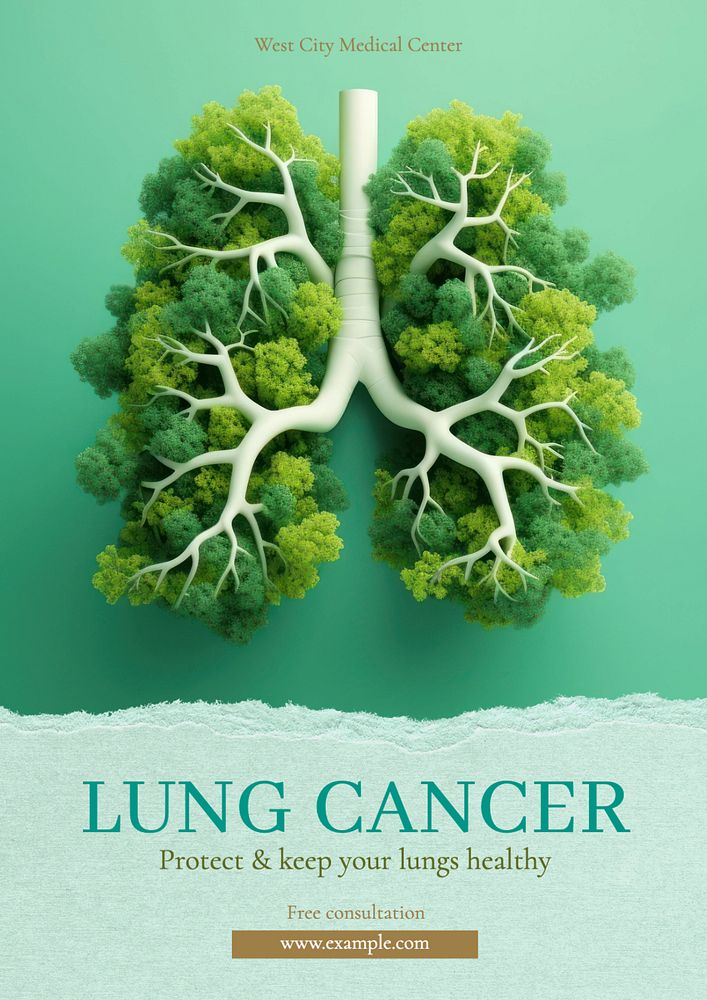 Lung Cancer Poster Template Premium Editable Template Rawpixel