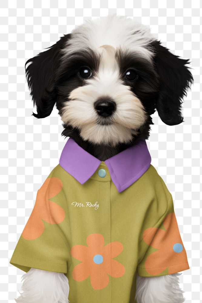 Dog's shirt editable mockup element