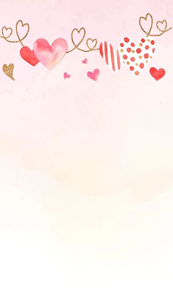 Gold heart border background, editable design