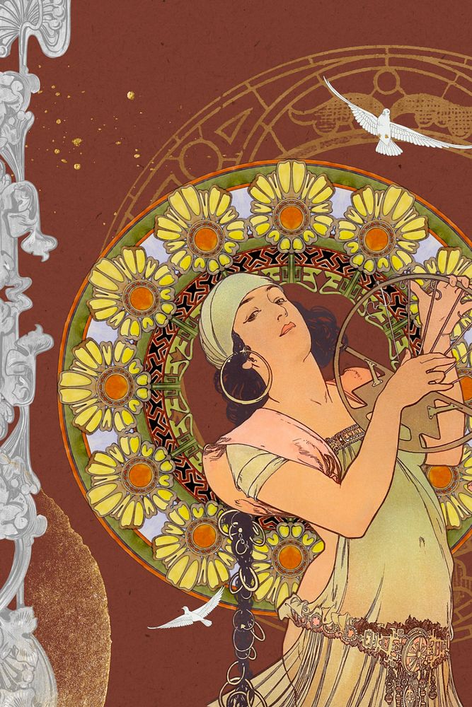 Alphonse Mucha's Salomé, vintage art nouveau illustration. Remixed by rawpixel.