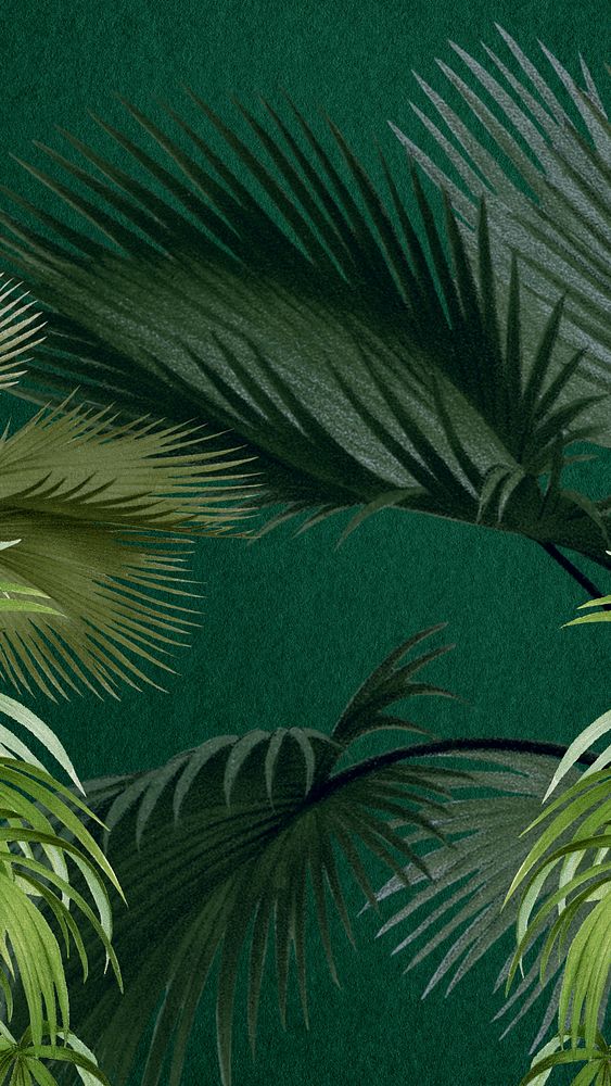 Vintage jungle iPhone wallpaper. Remixed by rawpixel.