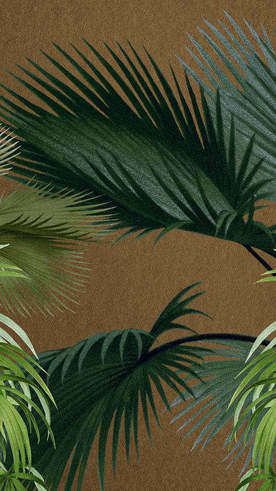 Vintage jungle iPhone wallpaper. Remixed by rawpixel.