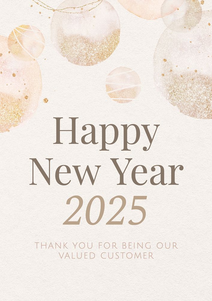 New year sale poster template