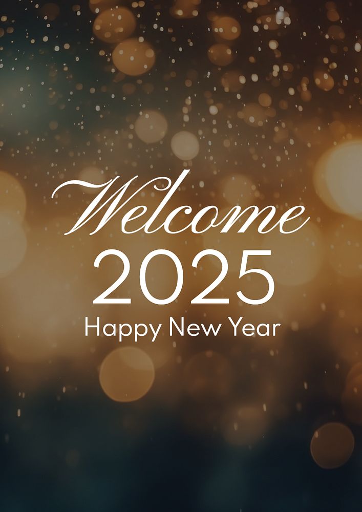 New year poster template