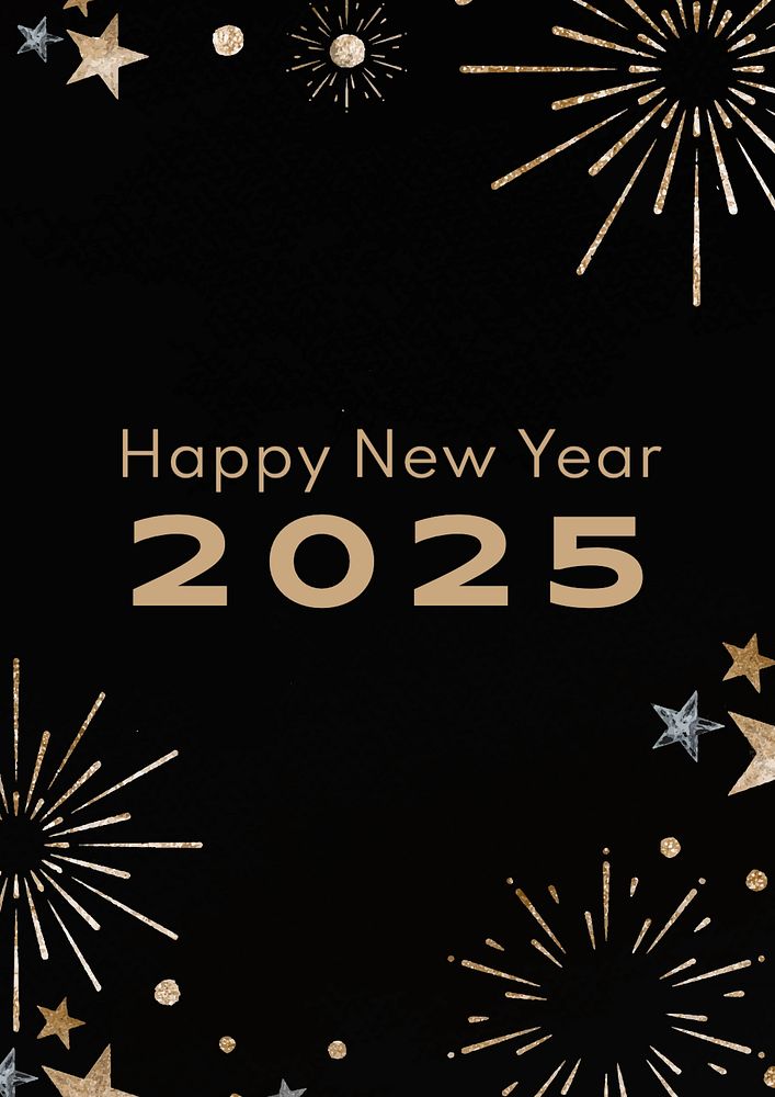 New Year 2024 poster template