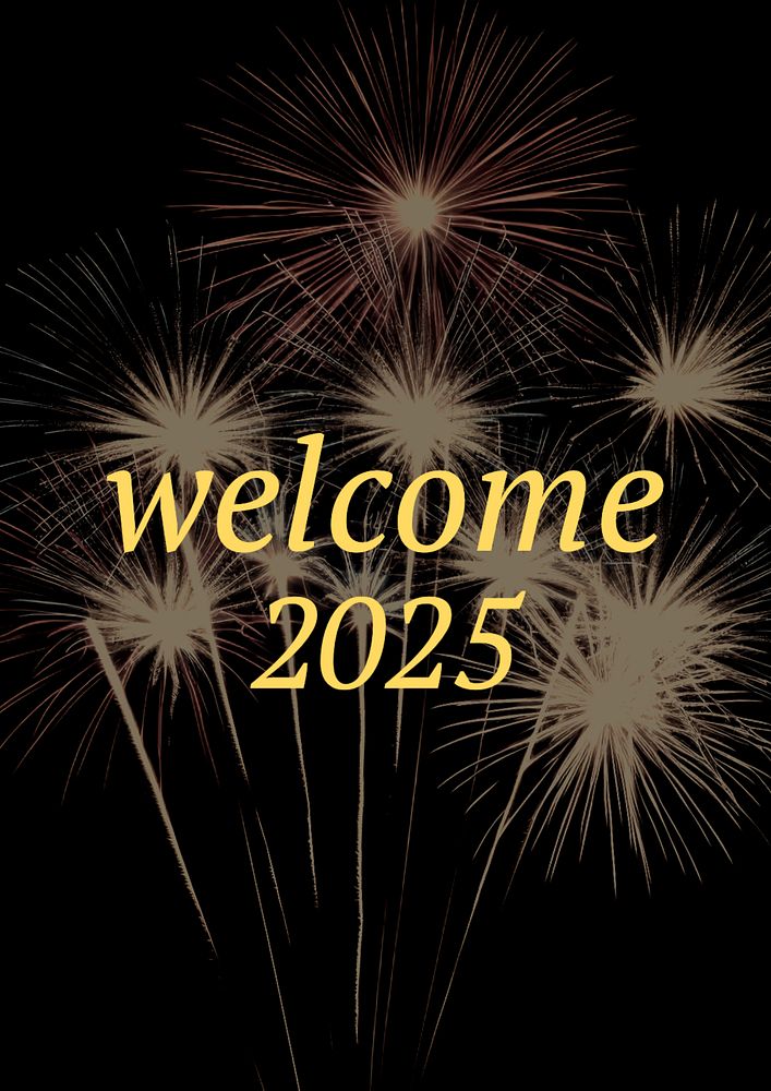 New year poster template