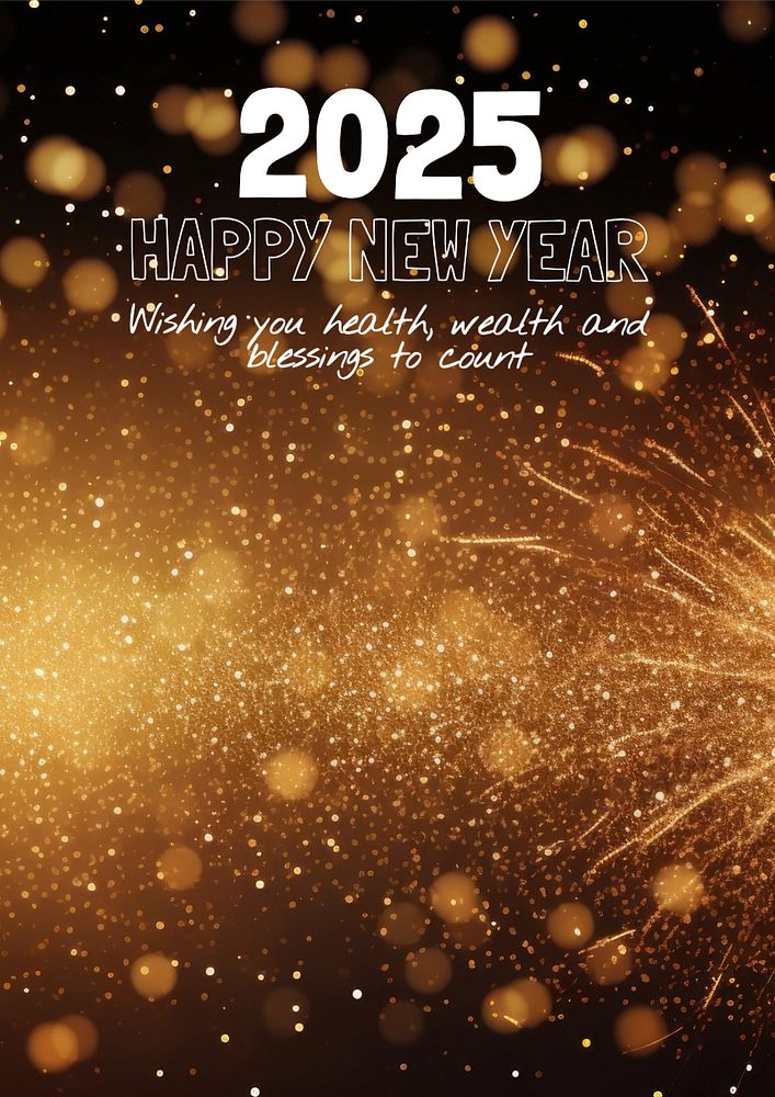 New year 2024 poster template