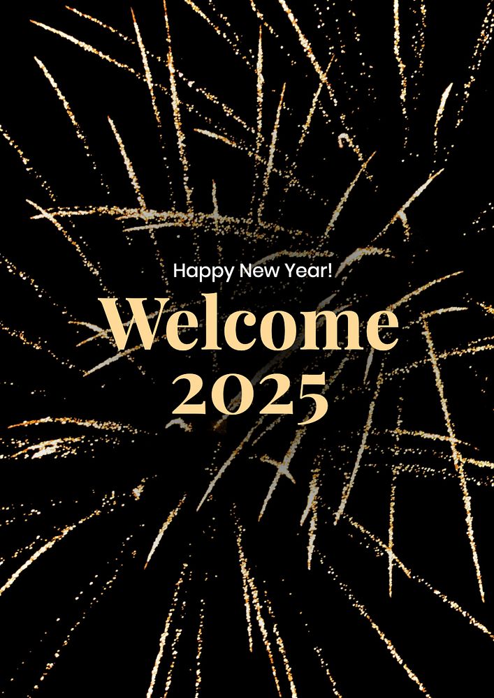 New year poster template