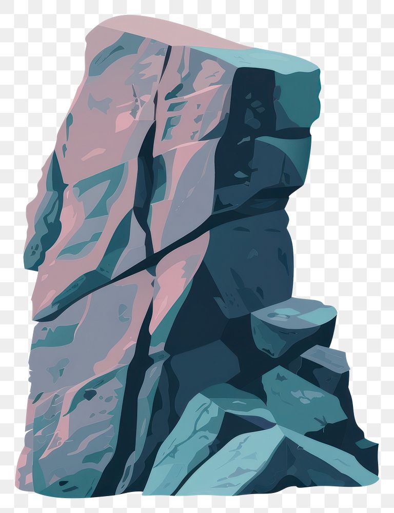 PNG Illustration of rock icon outdoors nature cliff.