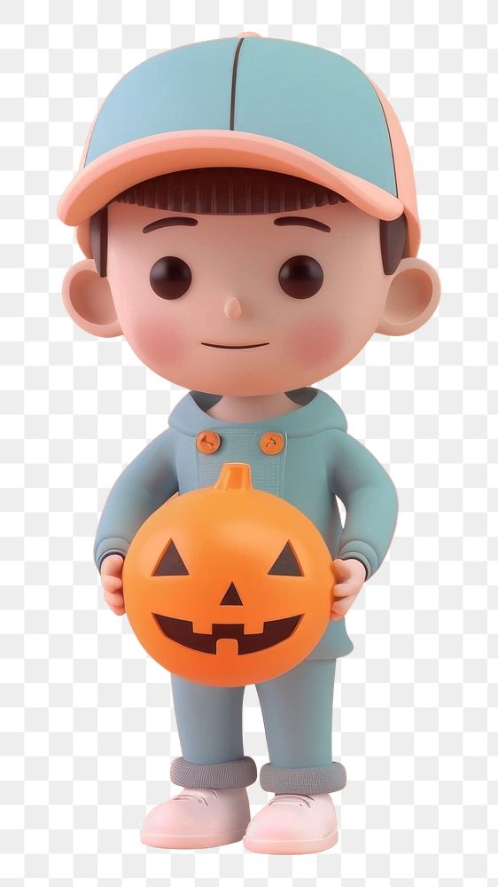 PNG Kid holding halloween pumpkin person human baby.