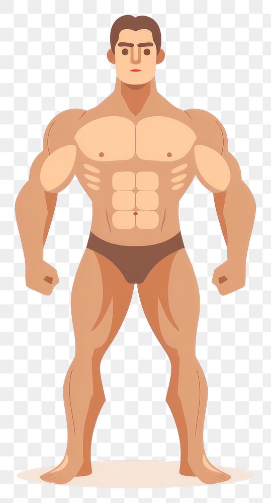 PNG Human muscle person adult male 