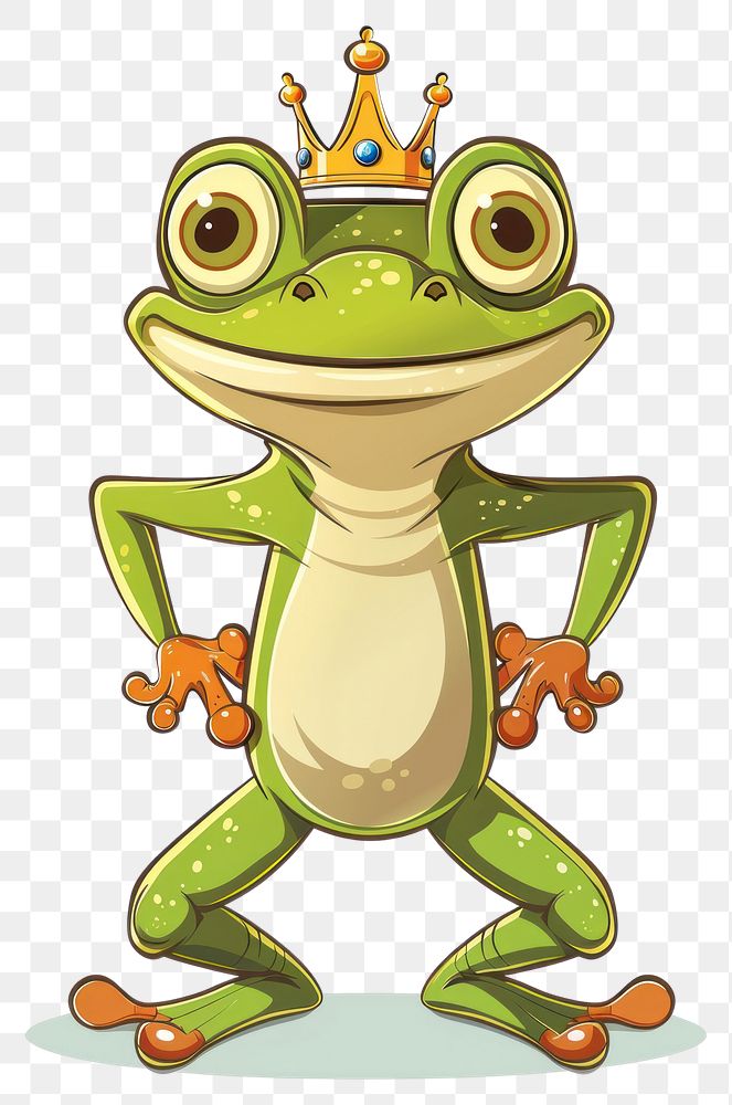 PNG Characters Cartoon frog amphibian wildlife animal.