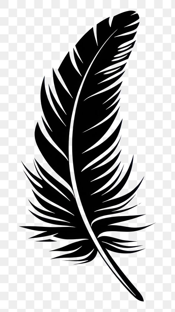 PNG Feathers pen silhouette stencil animal.