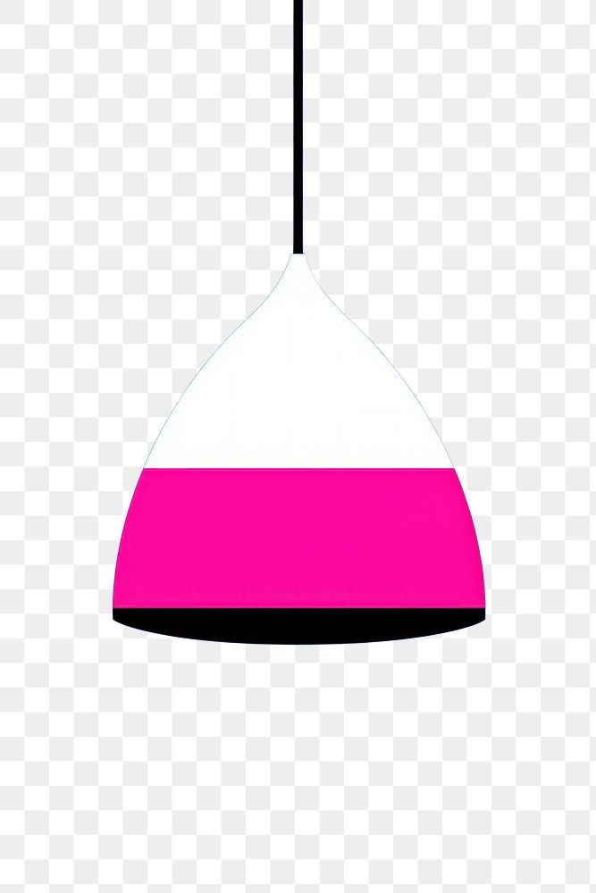 PNG A flat illustration of a pendant lamp chandelier lampshade lighting.